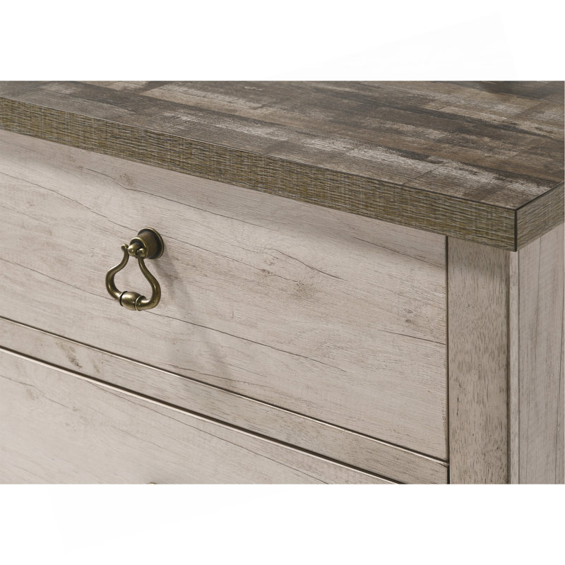 Commode et commode en bois flotté vieilli 1Pc