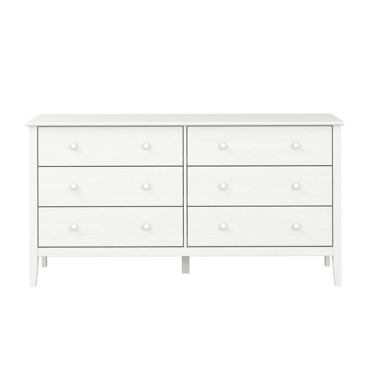 Arzell Solid Pinewood/ MDF 6 Drawer Dresser (incomplete)
