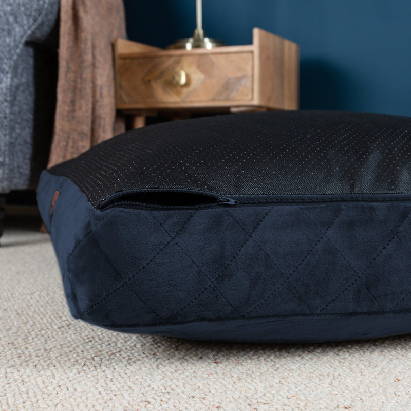 Slumberdown Paws for Slumber Raised Padded Dog Bed – Comfortable, Supportive & Durable Pet Bed for All Breeds, Grey