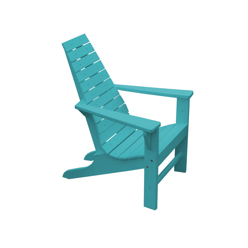 Cuadrado Outdoor Adirondack Chair, Aruba Blue