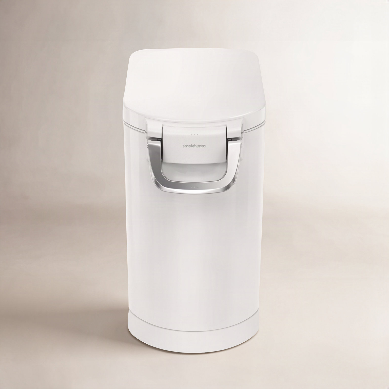 simplehuman Pet Food Container, Medium, White
