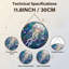 Panneau de vitrail 12 "H Jellyfish Ocean-202119810