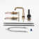 Widespread Double Handle Bathroom Faucet with Pop Up Drain