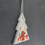 The Seasonal Aisle Festive Gonk With Presents Tree Shaped Ceramic Ornament