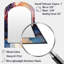 Rouge et bleu Celestial Radiance Marble Bliss - miroir mural unique en marbre-1273830169