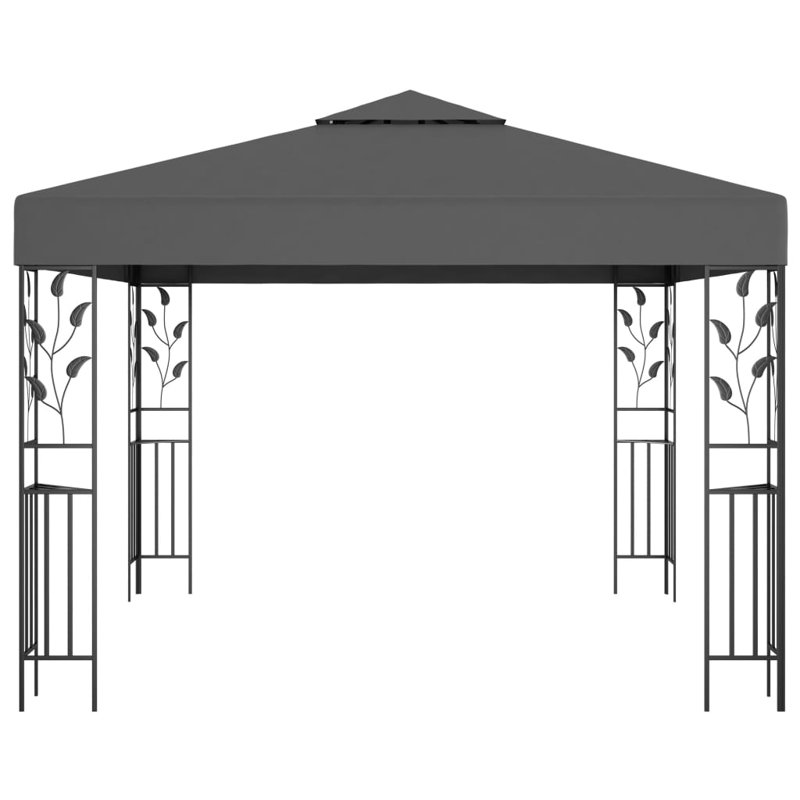 Odebolt 3m x 3m Steel Pop Up Gazebo, Anthracite