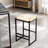 Set Of 2 Backless Bar Stools With Woven Paper Rope Seat