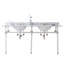 Empire 62.24'' W Double Bathroom Vanity Base-321732481