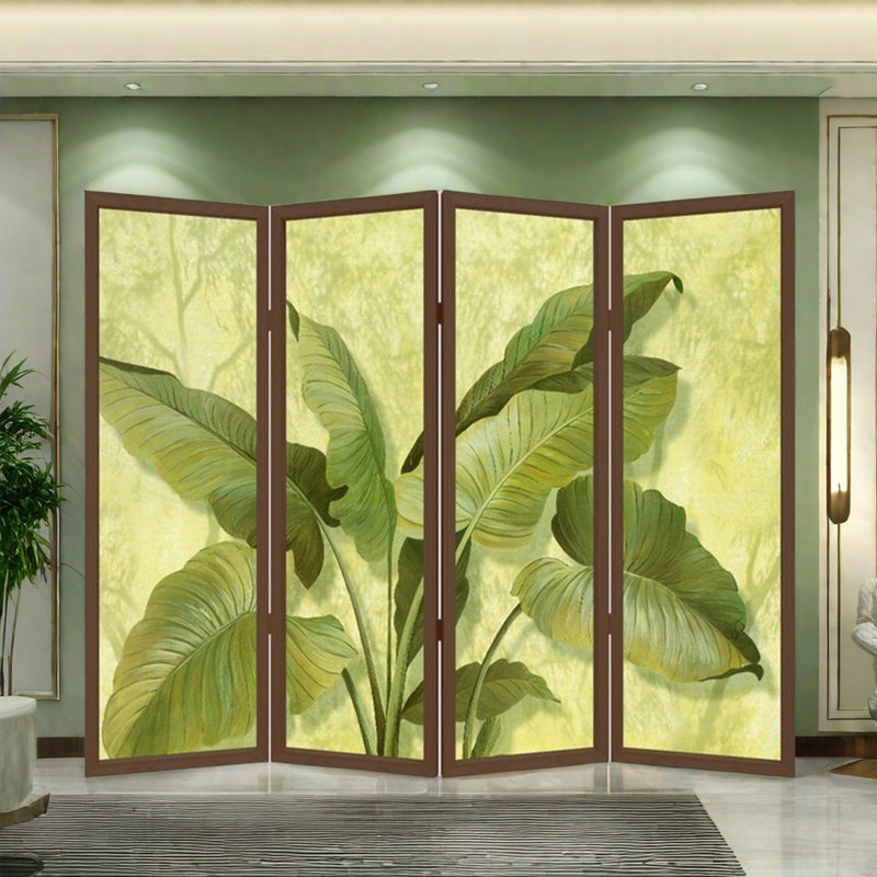 Décoration de paravent en bois massif, H 70,87 po x l 94,49 po x P 1,57 po