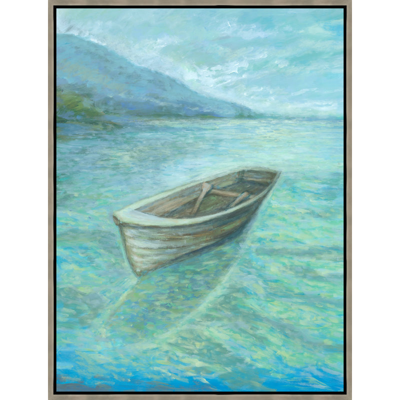 «Float on» par Victor Ryan - peinture sur toile à cadre flottant