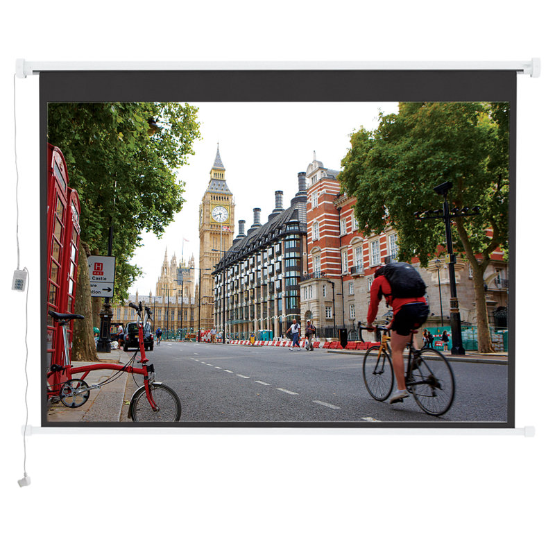 Wayfair Basics™ Electric Projector Screen Projector Screen, 110 cm H x 146cm W x 13cm D