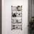 Black Charlotin Metal Tall Wire 5 Slot Magazine Rack Holder with Suspended Baskets and Label Slots-2015200780