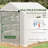 Outsunny 8' X 6' X 7' Walk-In Greenhouse With Mesh Door And Windows, 18 Shelf Green House With Trellis, Plant Labels, UV Protective For Growing Flowers, Herbs, Vegetables, Saplings, White-128815105