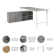 Bush Business Furniture Hustle 72W X 30D Computer Desk And Low Storage Cabinet With Doors & Shelves