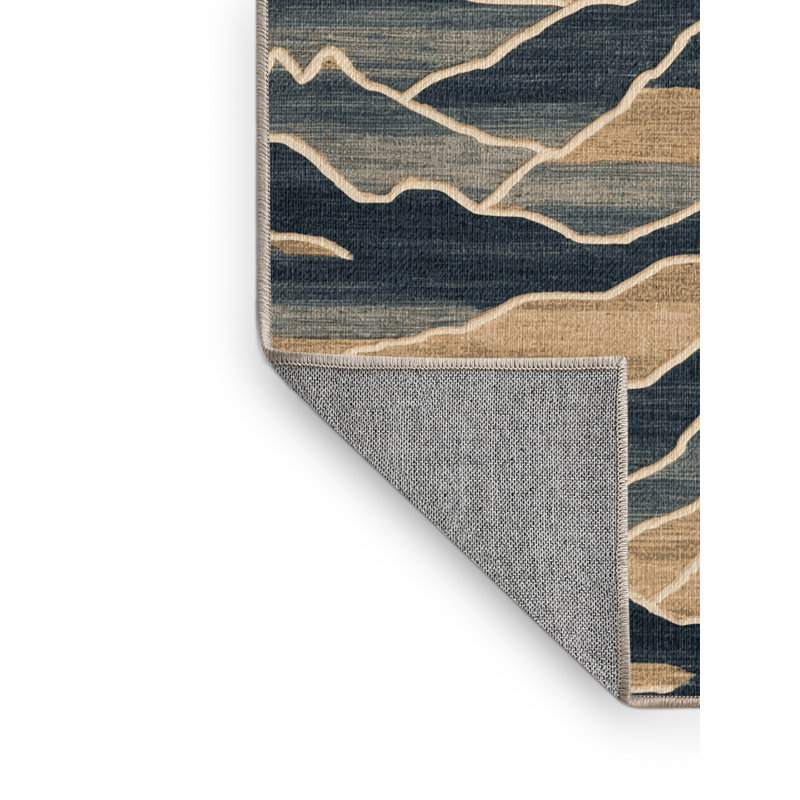  Tapis hawaïen lavable Mountain Ranges, Rectangle 7 pi x 9 pi