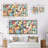 Soft Pastel Color Nordic Building Collage - Abstract Square Collage Set Of 2-101861902-101861901