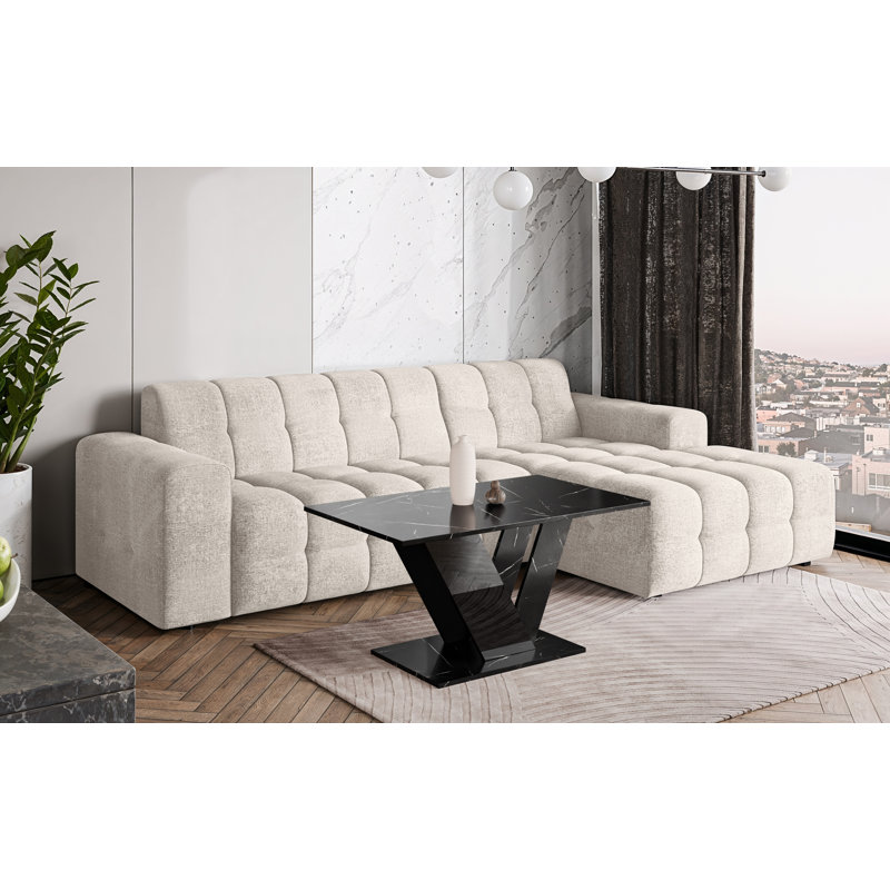 Pedestal Coffee Table, Black