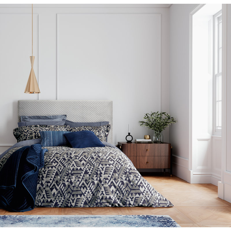 Mazana Print 100% Cotton Percale Fitted Sheet, Double (4'6)