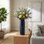Vase en céramique moderne avec détails texturés - pièce décorative contemporaine au design épuré et à la fabrication durable-32453820-12763678