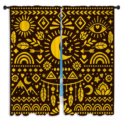 Rideaux célestes transparents Sun Moon