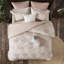 Édredon très grand / très grand en coton - couleur rosé, bâche cachée pour une forme géométrique de couette à finition de couette, tissu respirant, style luxueux-120945393