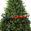 Train de Noël suspendu avec lumières, fumée, sons et musique, circuit de train miniature à installer sous l'arbre de Noël