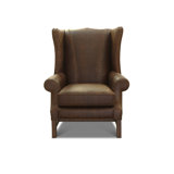 Rodolfo Leather Wingback Chair