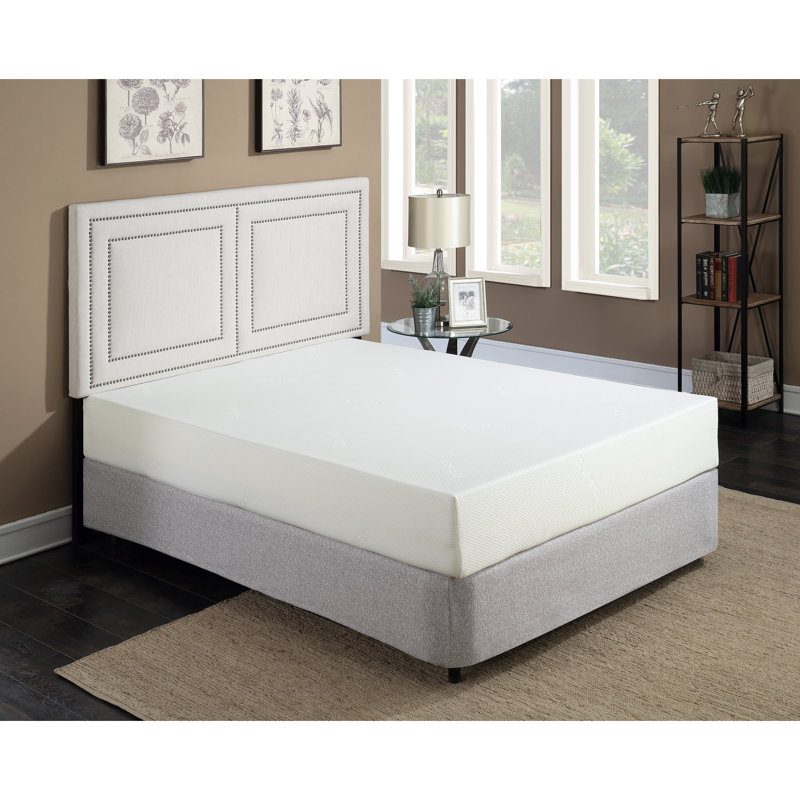 Super Plush 10 in. Medium Gel Memory Foam Mattress for Bed in a Box with Breathable White Aloe Vera Cover, Extra-long Twin