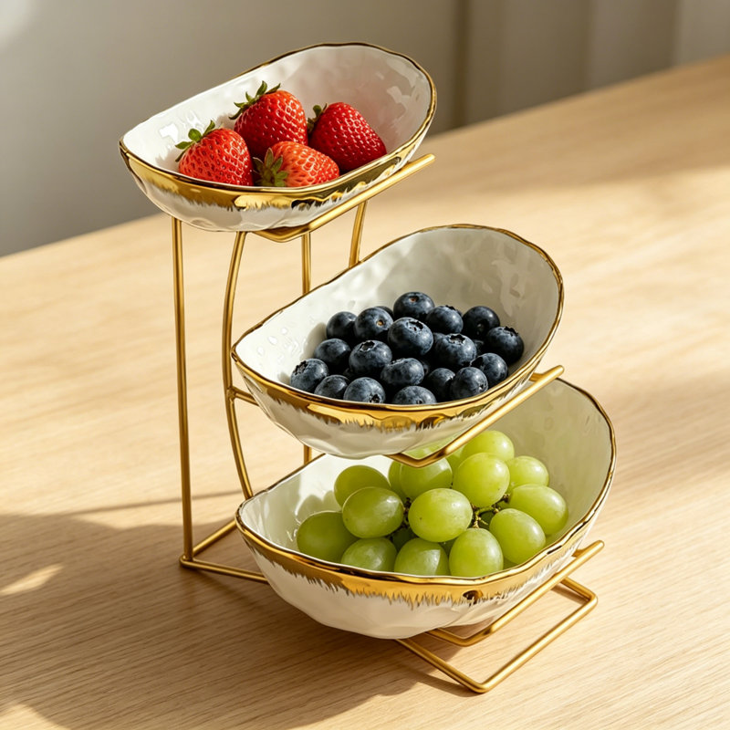 Fairmont Park Porcelain Fruit Basket