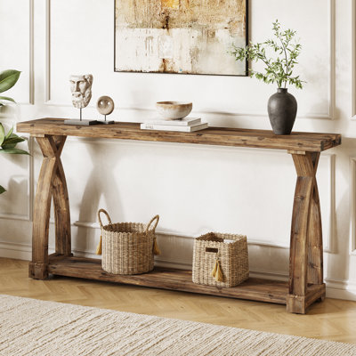 63” Solid Wood Console Table by Millwood Pines