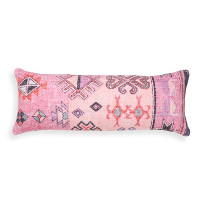 Persia Pink Cotton 27" x 10" Bolster Pillow