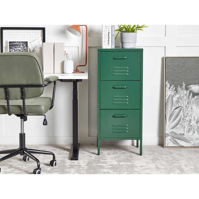 Heroux 3 Drawer Filing Cabinet