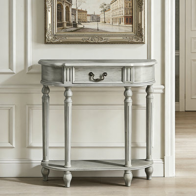 Luxury Traditional Side Table with Oval Top