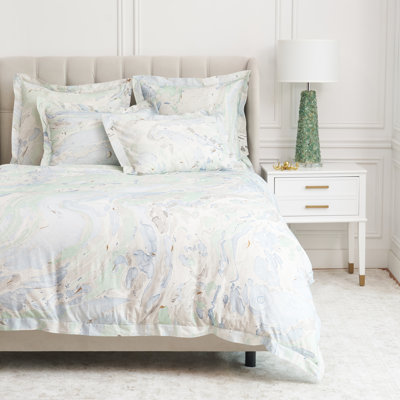 Marble Sea Glass Cotton Sham