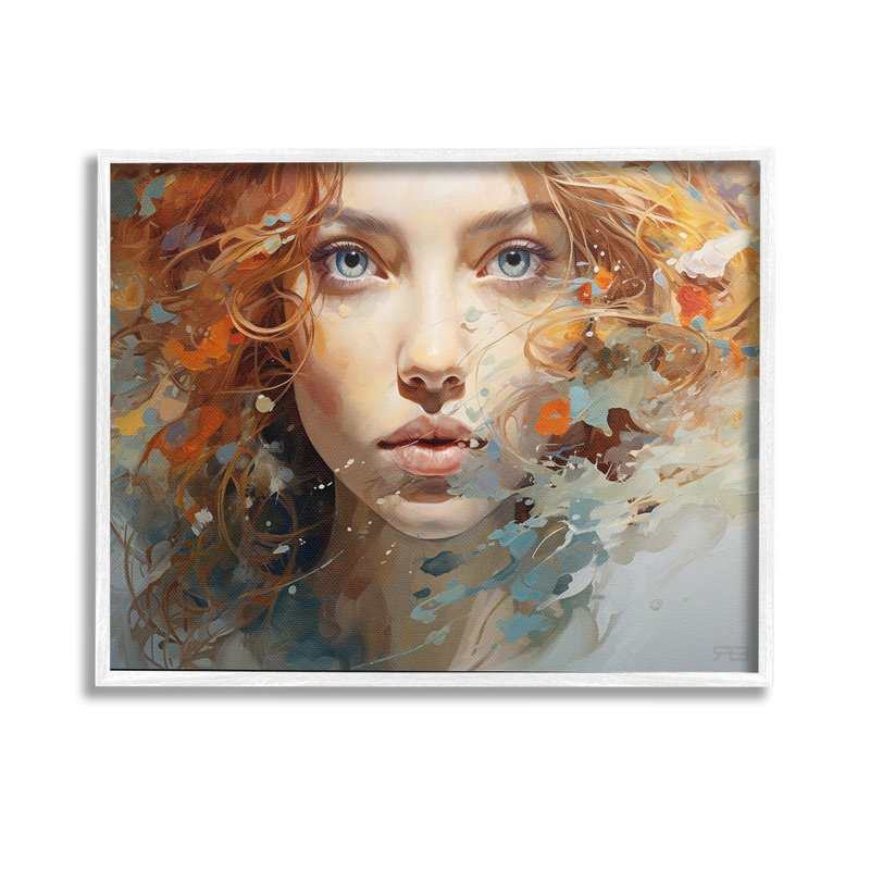 Abstrait, H 11 po x l 14 po, Giclée encadrée noir minuit