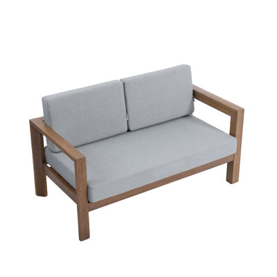 Outdoor Solid Wood Patio Sofa