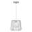 9.875"W Kaielle 1-Light Open Silver Caged Metal Pendant