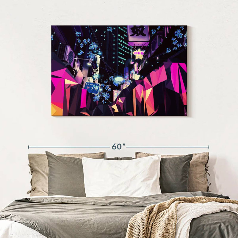 Sireci Geometric Blossoms, 30" H x 45" W