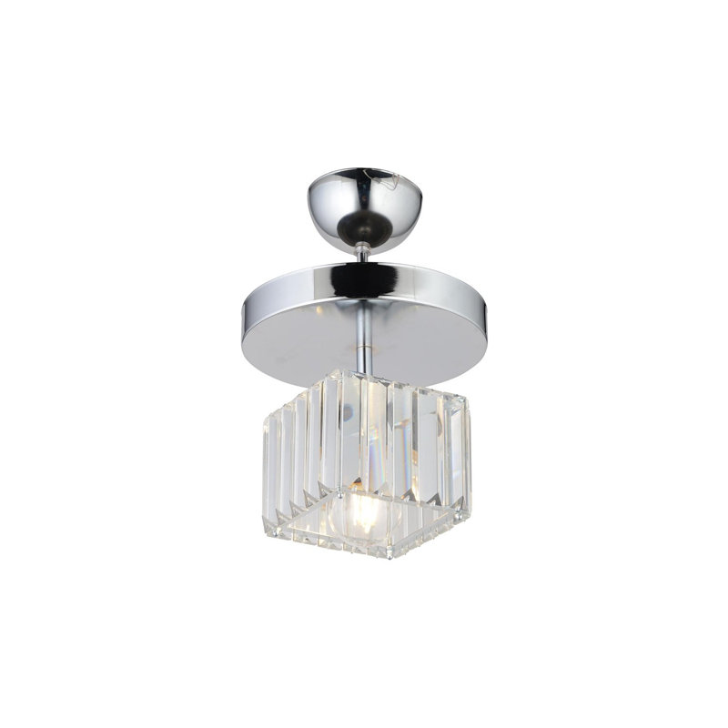 Plafonnier semi-encastré 1 lumière 7,87 po Endres