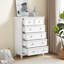Commode de rangement 6 tiroirs blanc