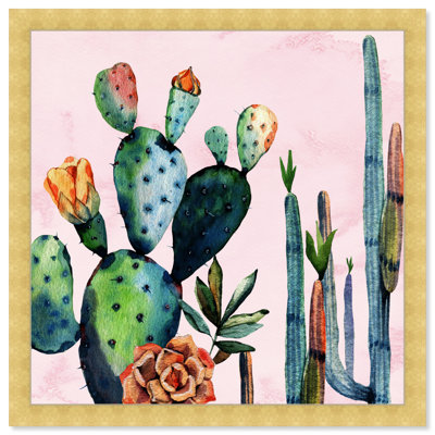 Watercolor " Watercolor Succulents " Painting Print