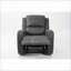 Fauteuils inclinables, fauteuil inclinable manuel simple avec dossier capitonné | Gris anthracite | Cuir PU-1547550958