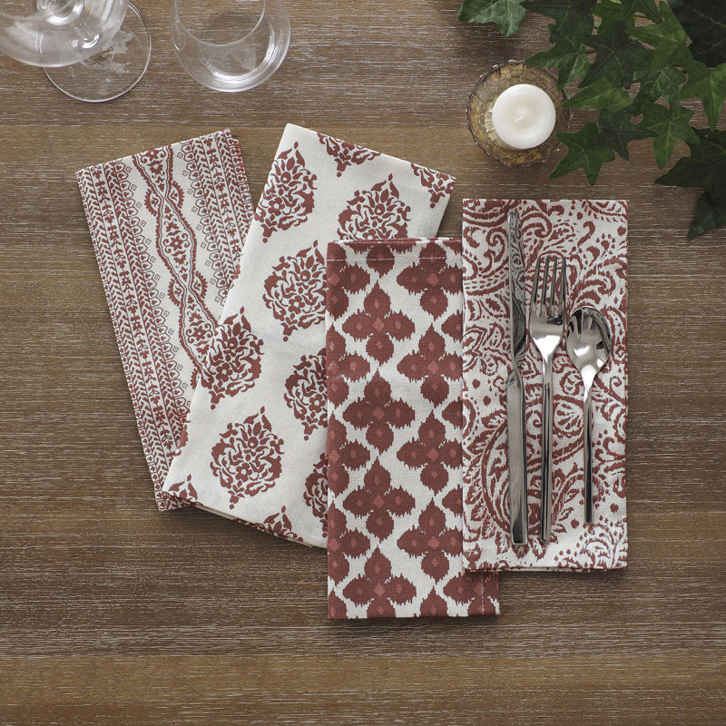 Ensemble de 24 serviettes de table Queanbeyan, Rouge