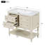 Meuble-lavabo simple en bois avec lavabo pour salle de bain-1321622322