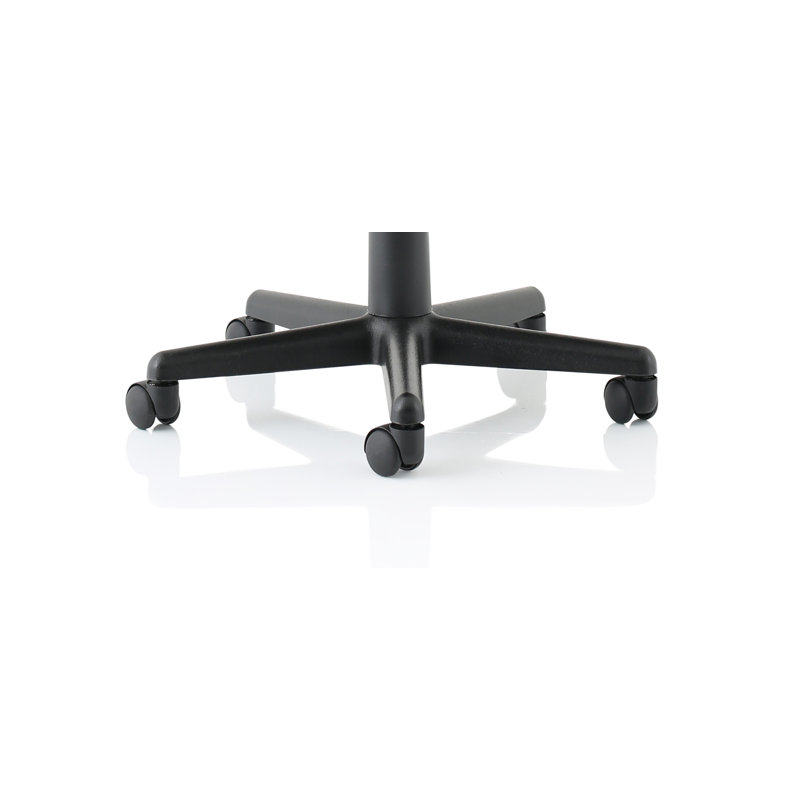 Polyester Blend Office Chair, Black
