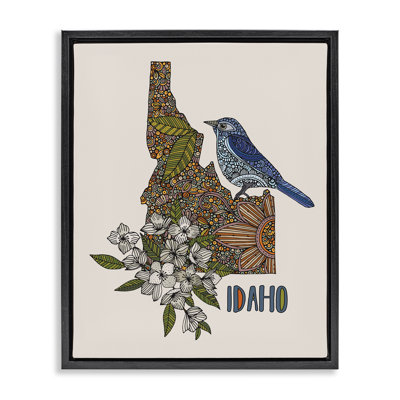 "Floral Idaho State", art mural encadré par Valentina Harper