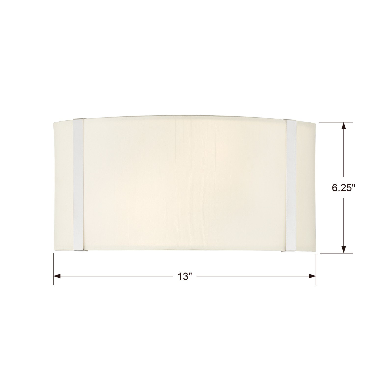 Altman 2-Light Dimmable Flush Mount Sconce, Polished Nickel