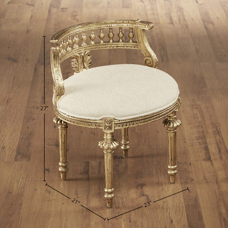 Hurst Linen Barrel Chair, Gold