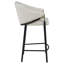 Chaise de comptoir rembourrée en tissu Chadwick beige (ensemble de 2)