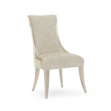 Sculptural White Modern Armchair, Caracole Valentina